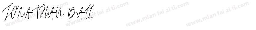 JONATHAN BALL字体转换